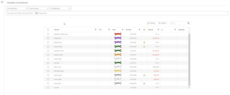 screenshot of Black Belt Membership